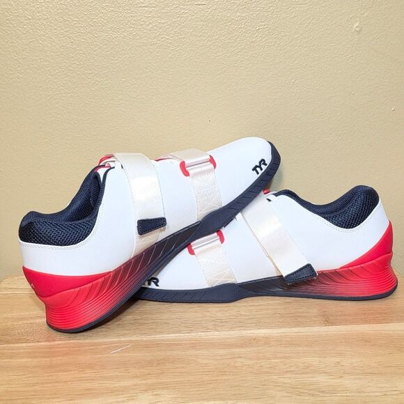 TYR L-1 Lifter Weightlifting Shoes USA White Red Blue Men's Size 11 Women's 12.5 - Picture 4 of 7